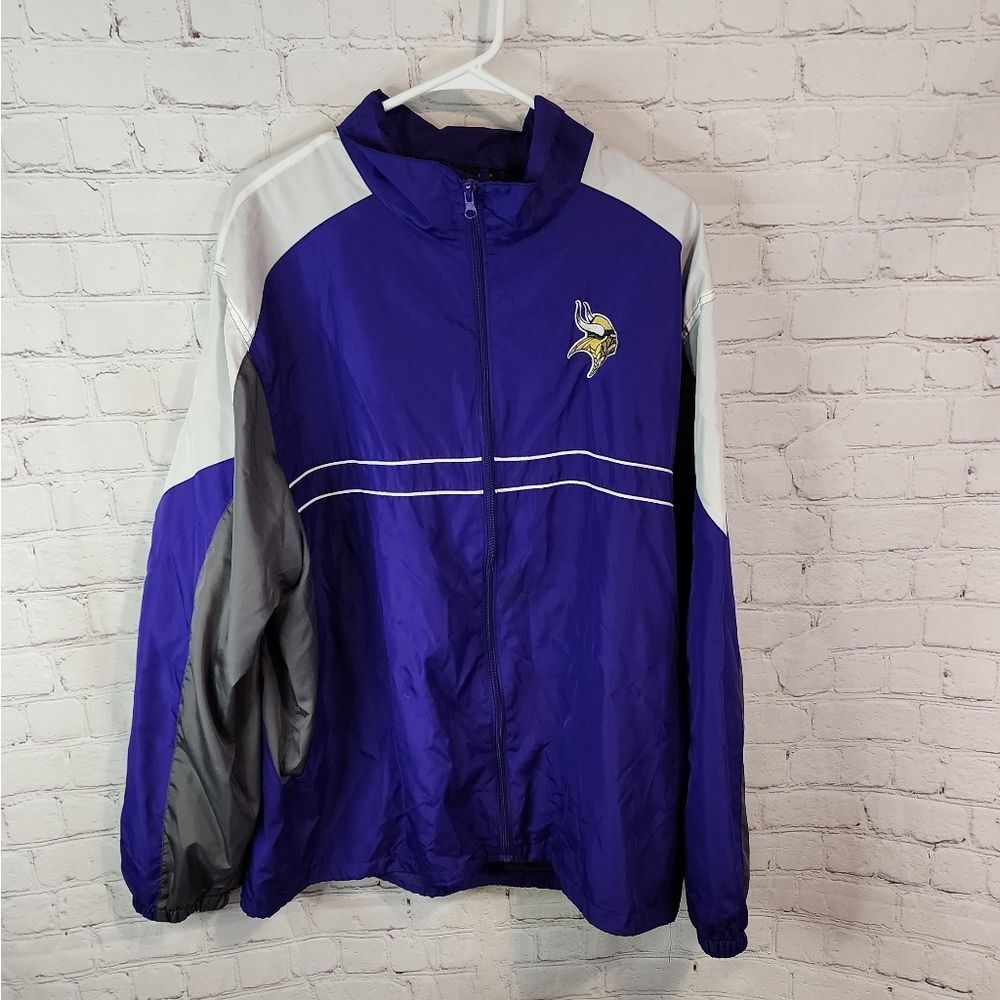 Men's Vintage Dunbrooke "Minnesota Vikings" zip-up jacket, size XL